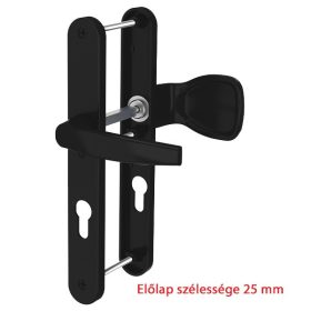 Victory II gombos ajtókilincs 25/92/3 Fekete keskeny