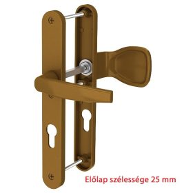 Victory II gombos ajtókilincs 25/92/3 Gold keskeny