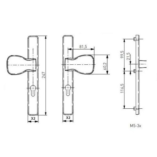 Victory II gomb-gomb 32/92/3 bronz