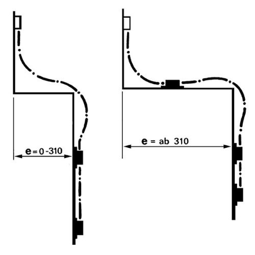 Geze OL90 Bowdenmegvezető fekete (F04265)