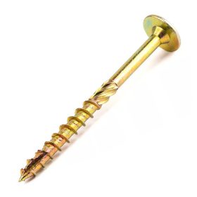   Ácsszerkezeti csavar, lapos peremes fejjel, Tx40, sárgára passz., 8x120 /50 (50 db/doboz)