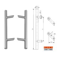 Kétoldalas fogantyú 45°