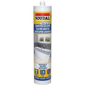 Soudal 117974 Neutrális szaniter szilikon fehér 280 ml