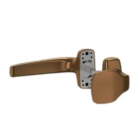 Merkury alu ajtókilincs gombos garnitúra gold