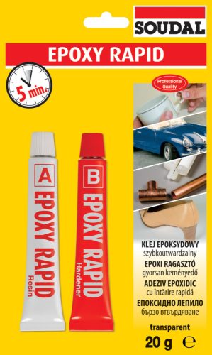 Soudal epoxy rapid ragasztó 20 g (2x10 g)