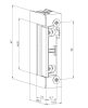 JIS 1411 Elektromos zár előlap nélkül 24V DC F Coils