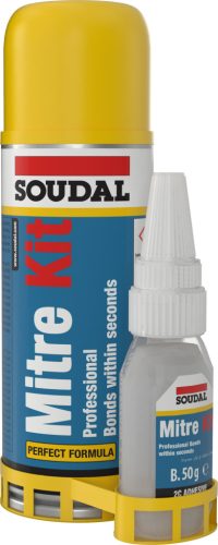 Soudal Adhesive 2C Professional Cianoakrilát ragasztókészlet 50 g ragasztó és 200 ml aktivátor (régi cksz: 135623)