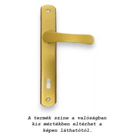 Larina kilincs Pajzsos Szögletes Arany 90 mm kulcsos BB