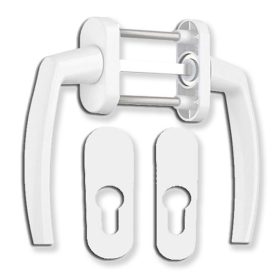 Victory balkon átmenő kilincs rozettával fehér