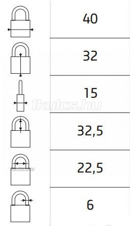 FTH Reverso fúrt kulcsos lakat 4K 40mm