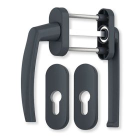   Victory lapított balkon átmenő kilincs rozettával antracit