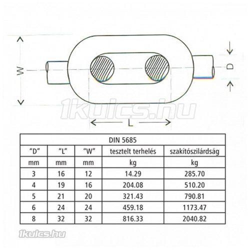 Lánc horganyzott 6 mm