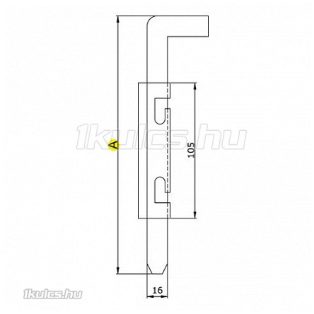 Bajonett tolózár 300 IBFM (067300A)