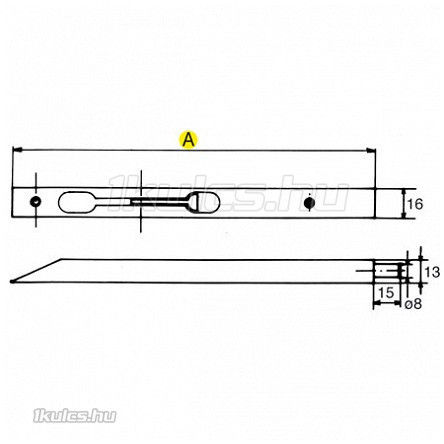 Duplaajtó átvetőstolózár 300 (058300)