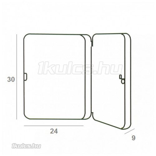Kulcsszekrény 100 kulcsos bézs színű