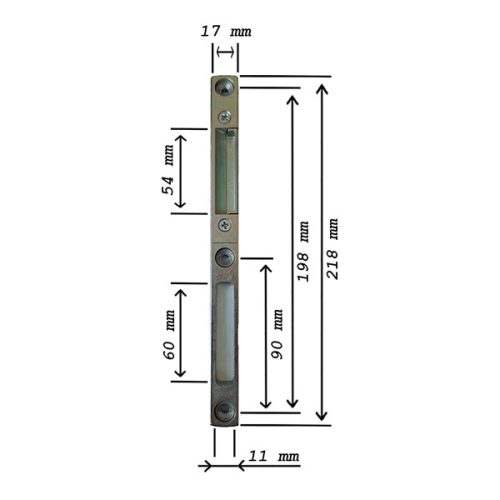 Roto Fás MV zárólemez NT 7/8 jobb