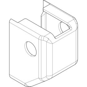 Sarokcsapágy takaró alsó fehér