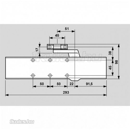 Dorma TS-83 BC ajtóbehúzó test fehér