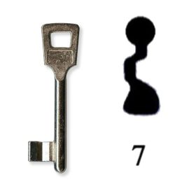 Készkulcs Titan 401-es zárhoz (7-es kulcs)