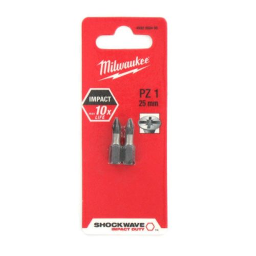 Milwaukee Shockwave bit PZ1 25mm (2db)