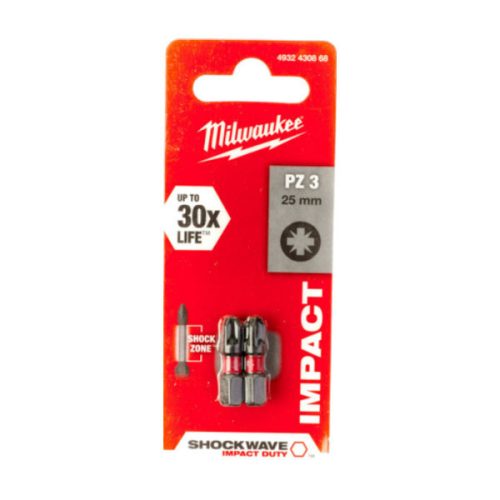 Milwaukee Shockwave bit PZ3 25mm (2db)