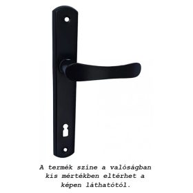 Larina kilincs Pajzsos Szögletes Fekete 90 mm kulcsos BB