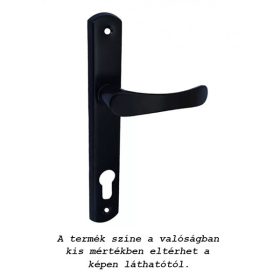 Larina kilincs Pajzsos Szögletes Fekete 90 mm cilinderes PZ