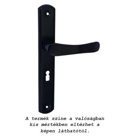 Larina kilincs Pajzsos Szögletes Fekete 55 mm kulcsos BB