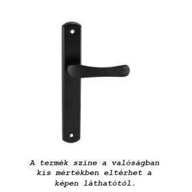 Larina kilincs Pajzsos Szögletes Fekete 55 mm WC