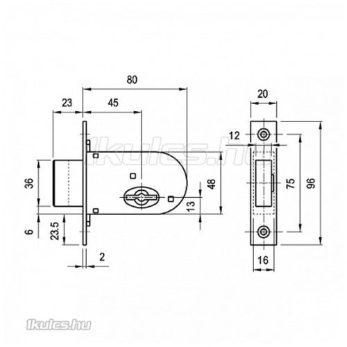 Euro Elzett 700 kéttollú zár AZ