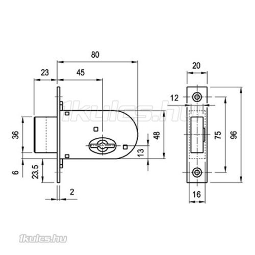 Euro Elzett 700 kéttollú tasakos másodzár