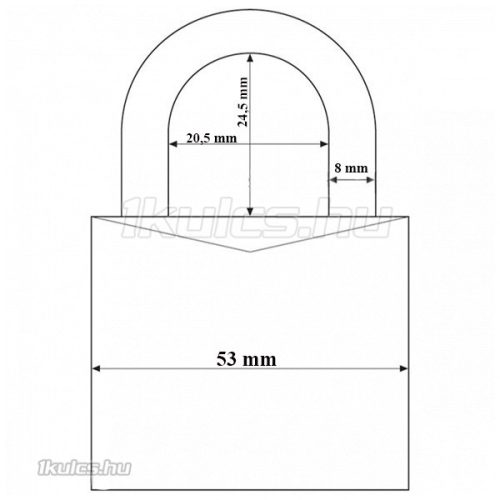 Abus 717IB/45 lakat azonos zárlatú (6401)
