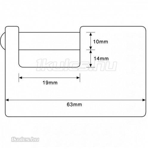 Abus 722/63 azonos zárlatú lakat (82/63) KA8501