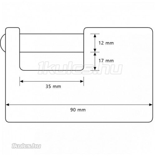 Abus 722/90 biztonsági lakat