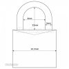 Abus 724/20 lakat piros