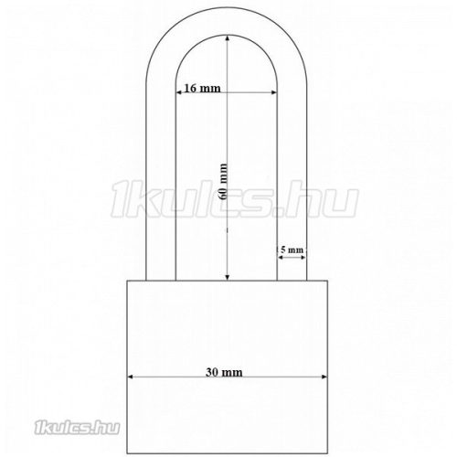 Abus 727/30 HB60 Titalium lakat
