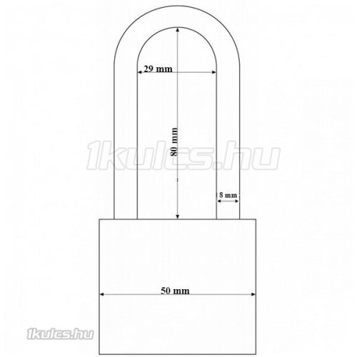 Abus 727/50 HB80 Titalium lakat