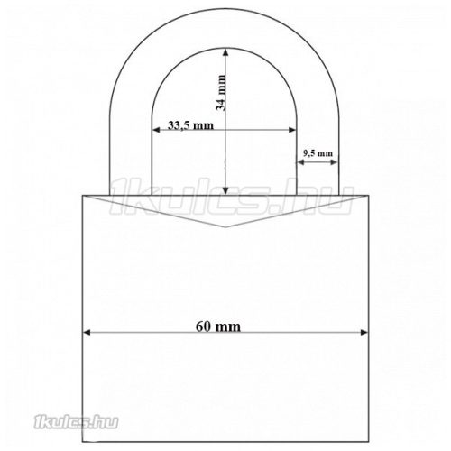 Abus 727/60 Titalium lakat