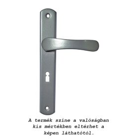 Larina kilincs Pajzsos Szögletes szürke 55 mm kulcsos BB