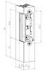 JIS 842 Elektromos zár rövid előlappal 6/12V AC/DC A Coils