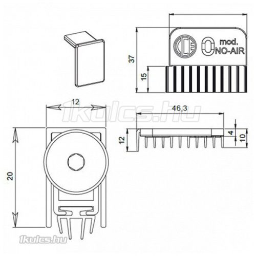 Automata küszöb trend 730mm