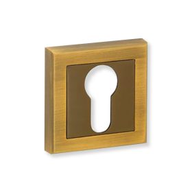   Bussare Classic négyzet rozetta Coffe Black-Mocha Cilinderes