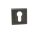 Bussare Classic négyzet rozetta ASH-Black Cilinderes