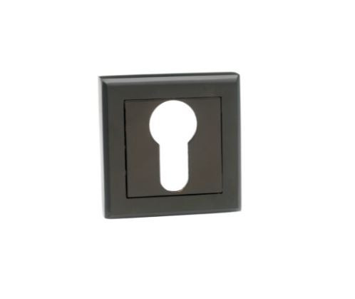 Bussare Classic négyzet rozetta ASH-Black Cilinderes