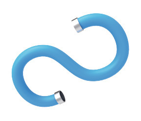 FALA75671 Mosogató csaptelep fali fehér flexibilis csővel + tartozékok