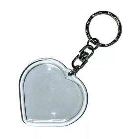 Fényképes kulcstartó szív alakú