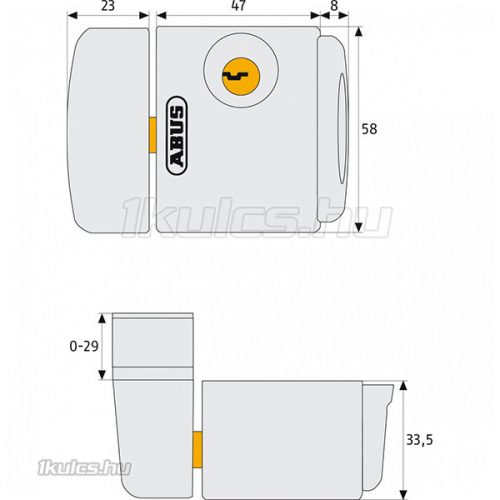 Abus FTS 3003 ablakzár Fehér