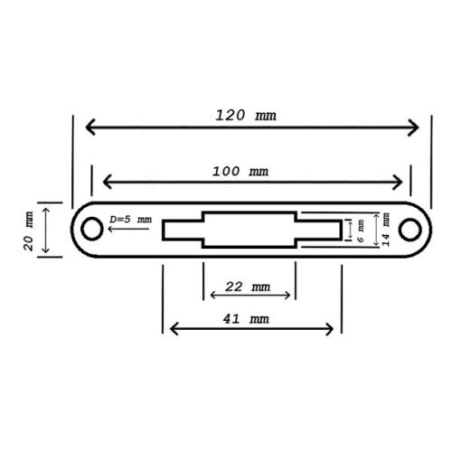 LŐVÉR ZÁRÓLEMEZ EGYENES