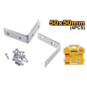   INGCO HCB2050 Sarokösszekötő szeglemez 50 x 50 mm 4 db/csomag