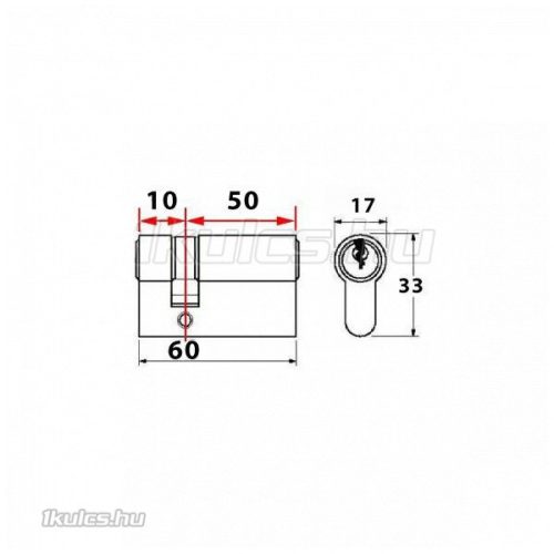 Titan K1 félbetét 10x50